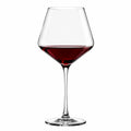 Rotweinglas 650 ml transparentes Glas 10 cm x 24 cm mit langem Stiel